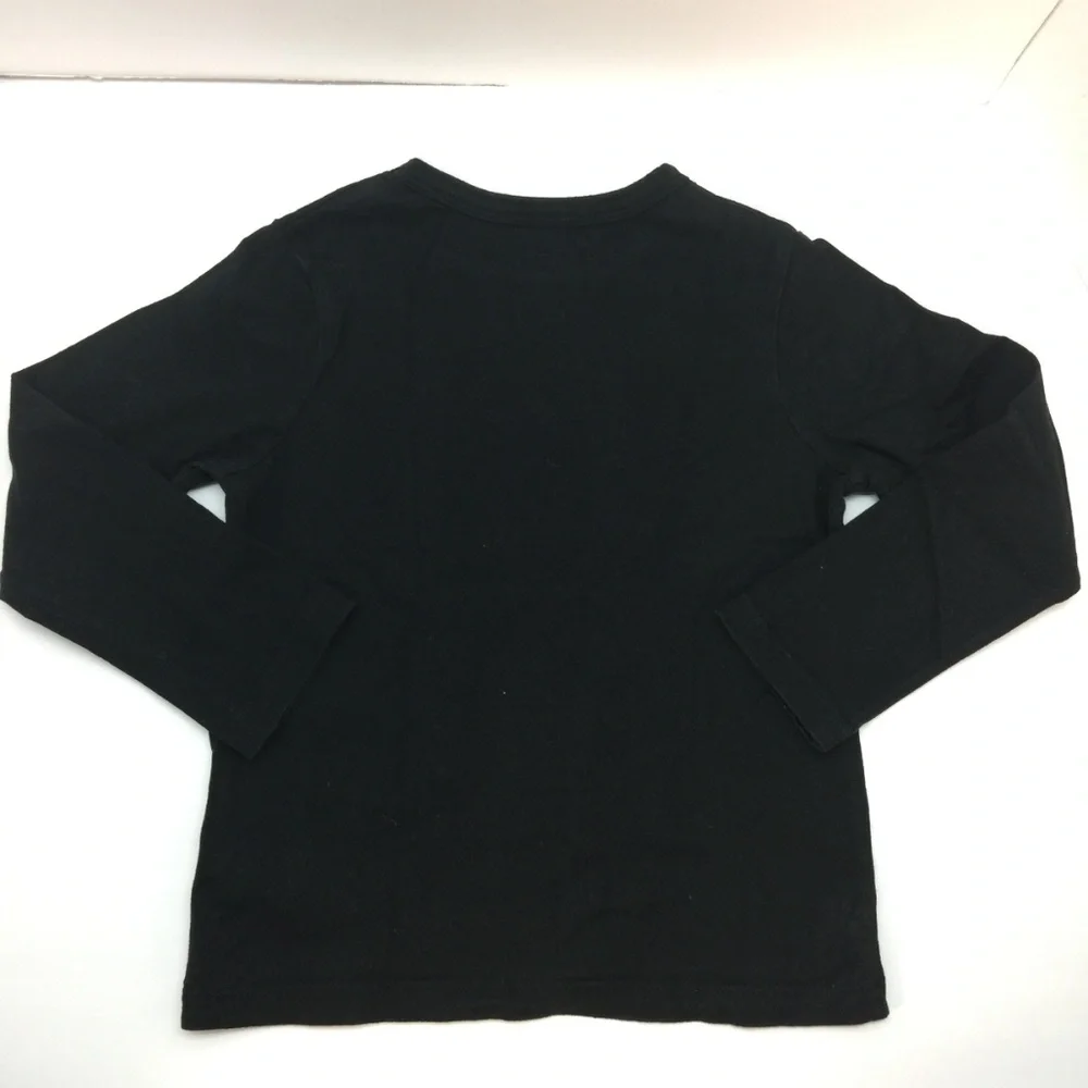OshKosh Originals Boys Black Long Sleeve‎ Skeleton Graphic Tee Size 5